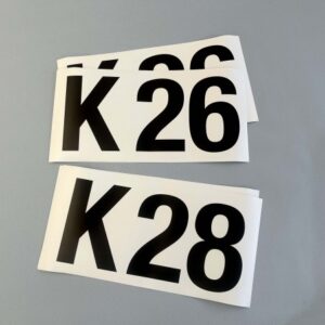 Adesivi Techno CH3-CH4 numeri velici K-00 (2pz) (coppia)